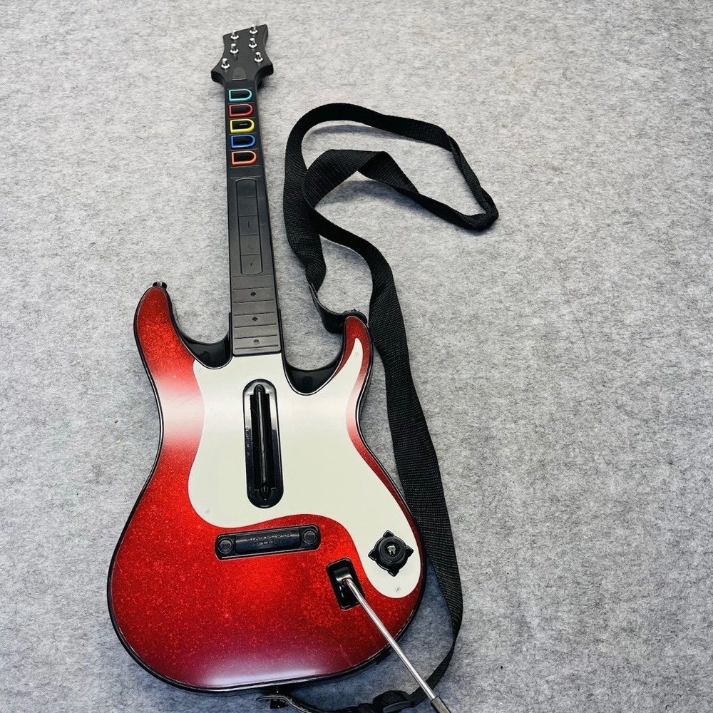 Activision Guitar Hero World Tour PS2 PS3 Wireless Controller Red Sparkle 95893
